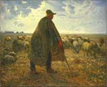 shepherd tending his flock